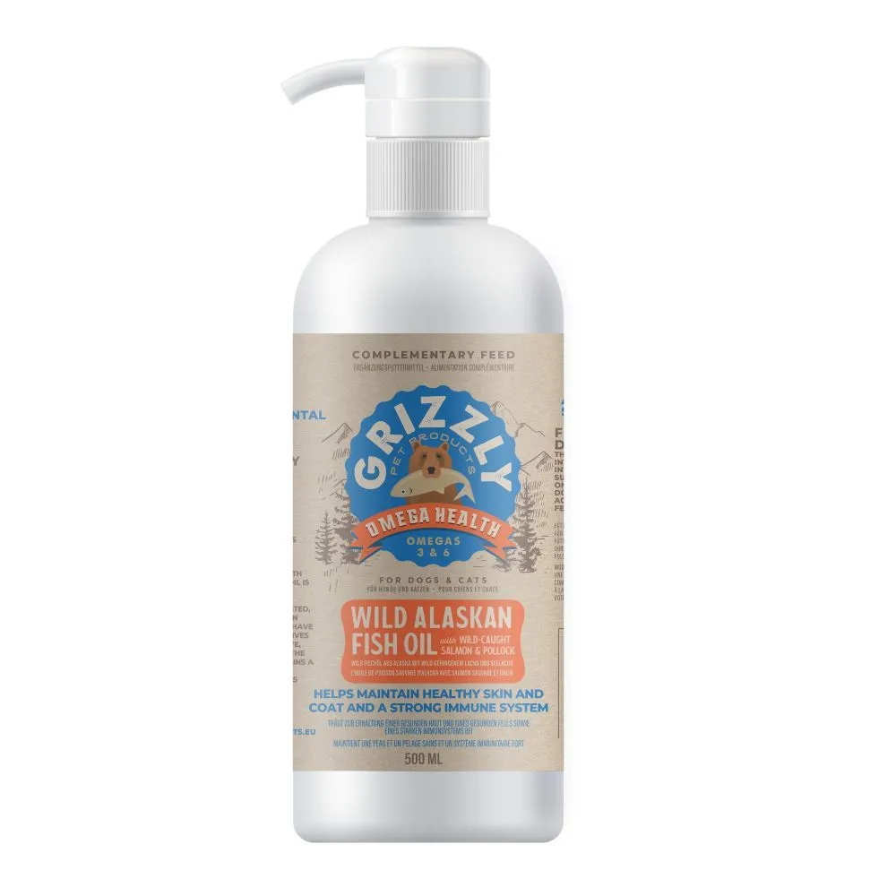 Grizzly Plus Vildlakseolie 500 ml